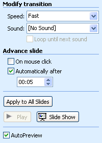 slide powerpoint slideshow mode show select however choice options should