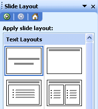 Window of the pagination of slides