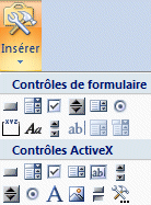 Excel 2007: Développeur-Insérer