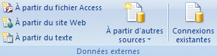 Excel 2007: Data externes