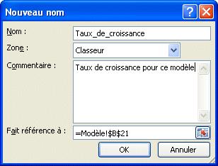 Excel 2007 - Nouveau name