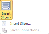 Excel 2010 - PivotTable - Insert Slicer