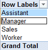 Excel 2010 - PivotTable - Group cells