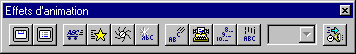Bar of effects of animation