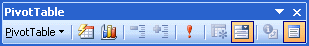 Pivot Table toolbar