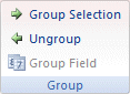 Excel 2007 PivotTable Group and Ungroup buttons