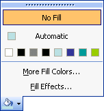 Fill colors button