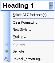 Modify style