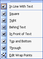 Text wrapping options